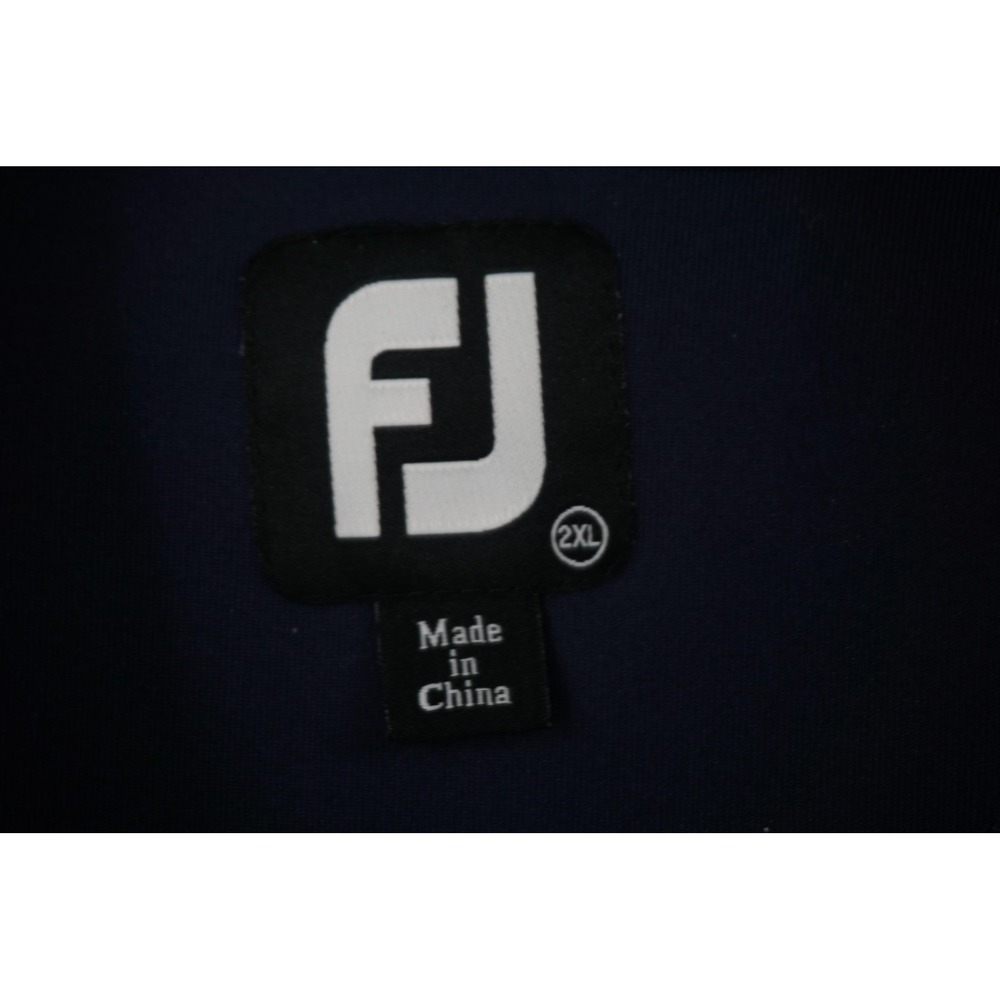 FootJoy FJ Pullover Mens 2XL Navy Blue Quarter Zip Golf Ironwood Country Club - Picture 2 of 5